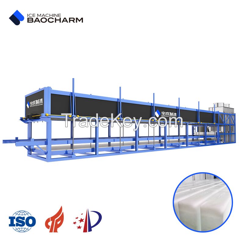 BAOCHARM BCPY-6.8T-20T Industrial Block Ice Making Machine For Sale