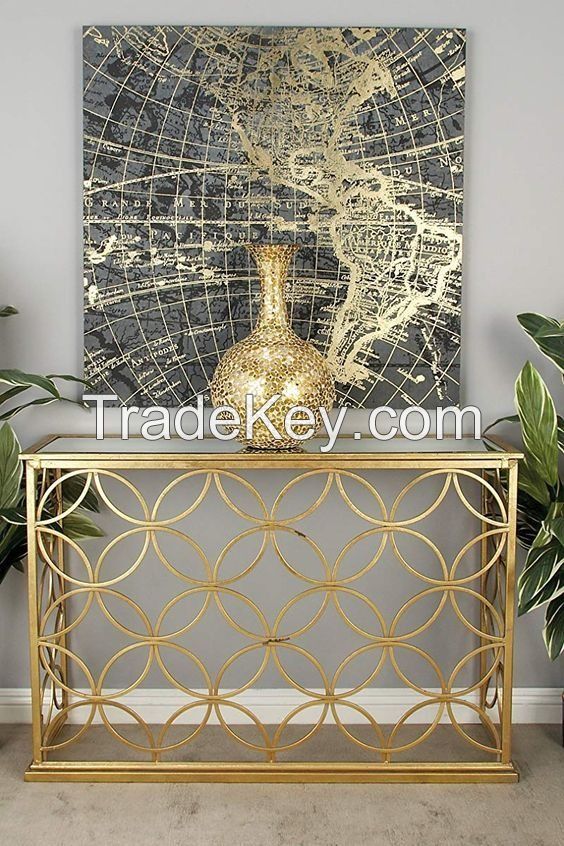 Modern Console Table With Wall Mirror