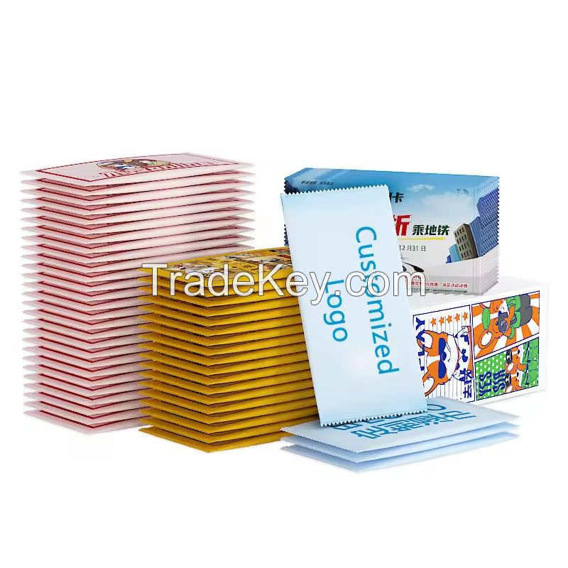 Low MOQ Custom Single Hand Wet Wipes Disposable Restaurant Cleaning Wipes Free Sample Individual Wet Tissue