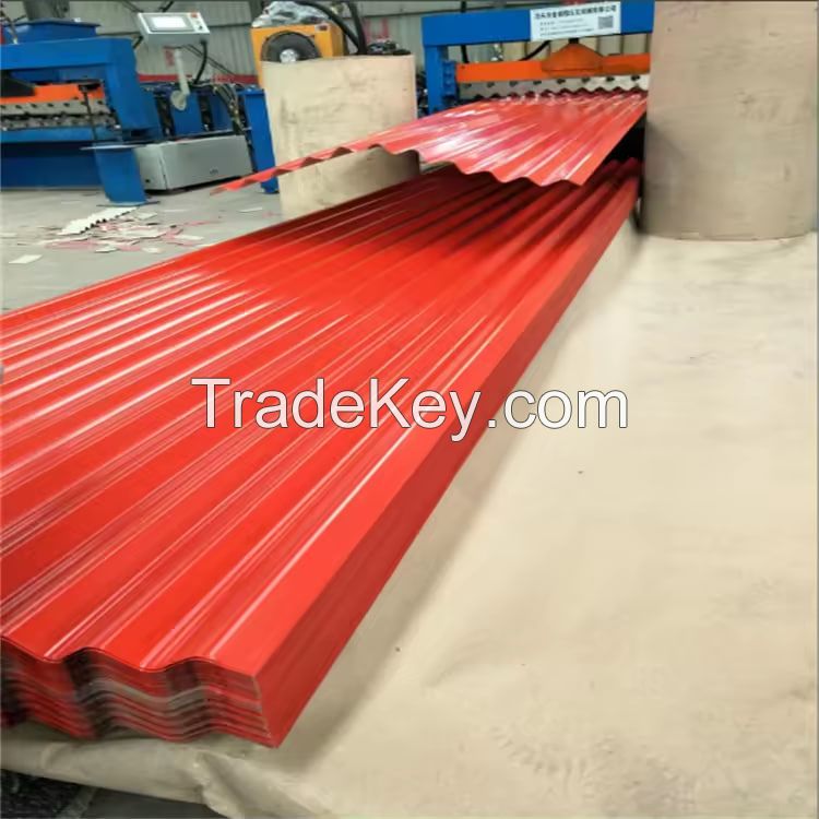 Metal Roof Sheet PPGI PPGL Building Material Trapezoidal Sheet Color Coated Zinc