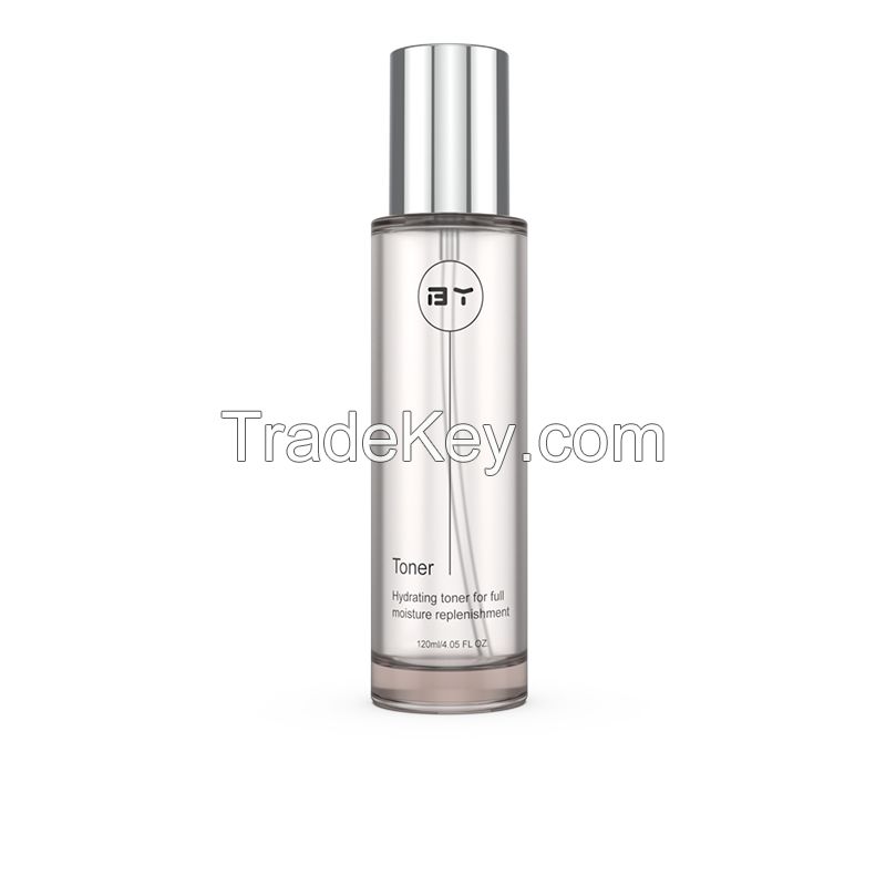 120ml Thick Bottom Straight Round Bottle for Skincare Toner Packaging - Model YB120002