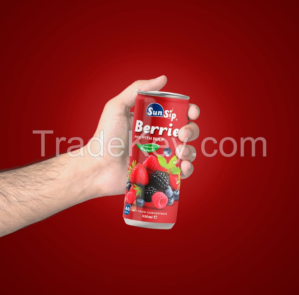 Sunsip mixed Berries Juice with PULP 330ml 