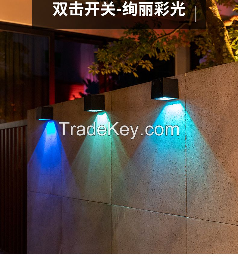 Solar LED wall light