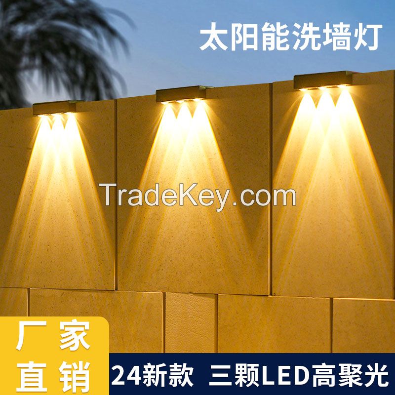 Solar LED fence&amp;amp; wall light