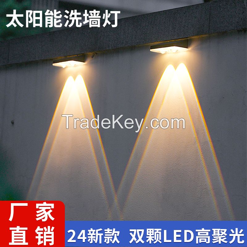 Solar LED wall light