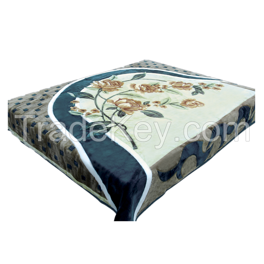 High Quality ODM Personalised Pattern Print Super Soft Cotton Knitted Blanket