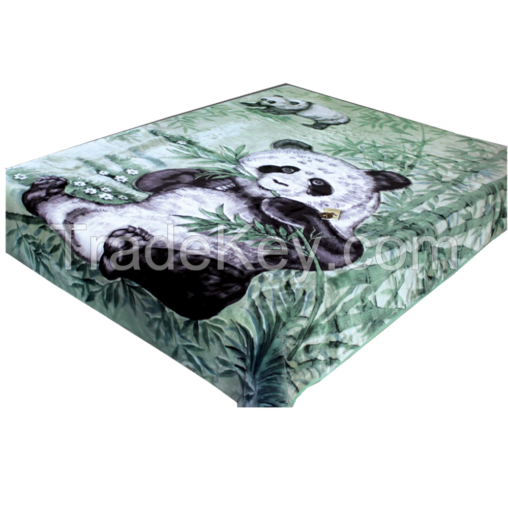 High Quality Double Ply Soft Embossed Raschel Mink Blanket From Korea