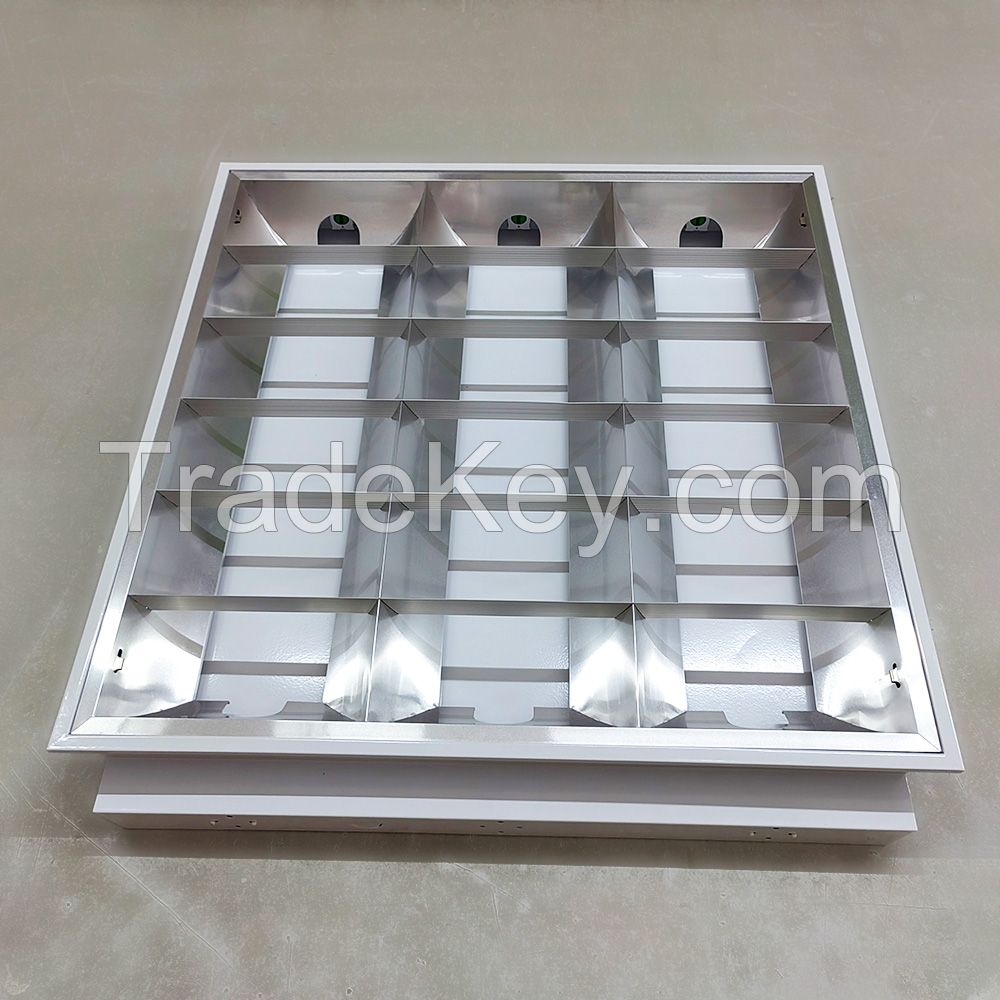 Led Concealed Grille Light Panel 600x600mm Three Tube Embedded Installation Matte Bright Light 05 Thick Grille Light Panel