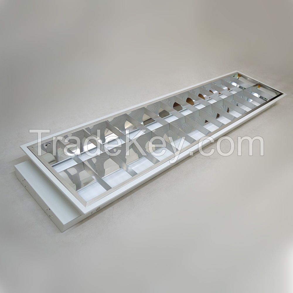 Led Concealed Grille Light Panel 600x600mm Three Tube Embedded Installation Matte Bright Light 05 Thick Grille Light Panel