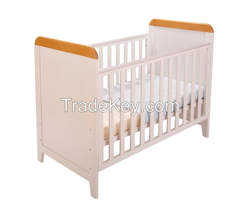 Lucy drop side cot baby wood cribs and cots