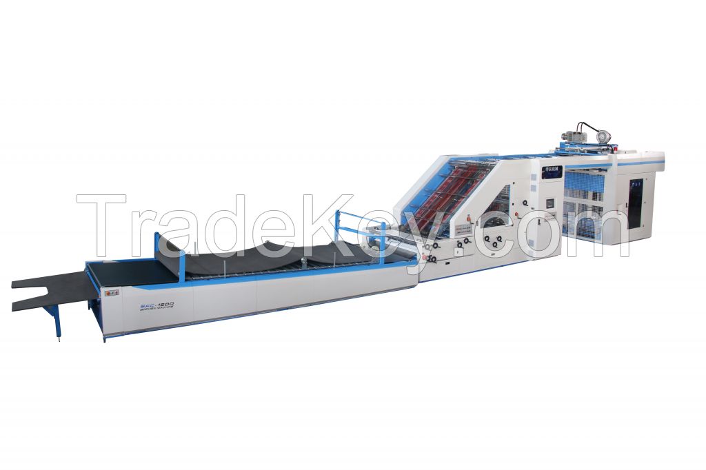 SFC Automatic high speed 5ply servo flute laminating machine