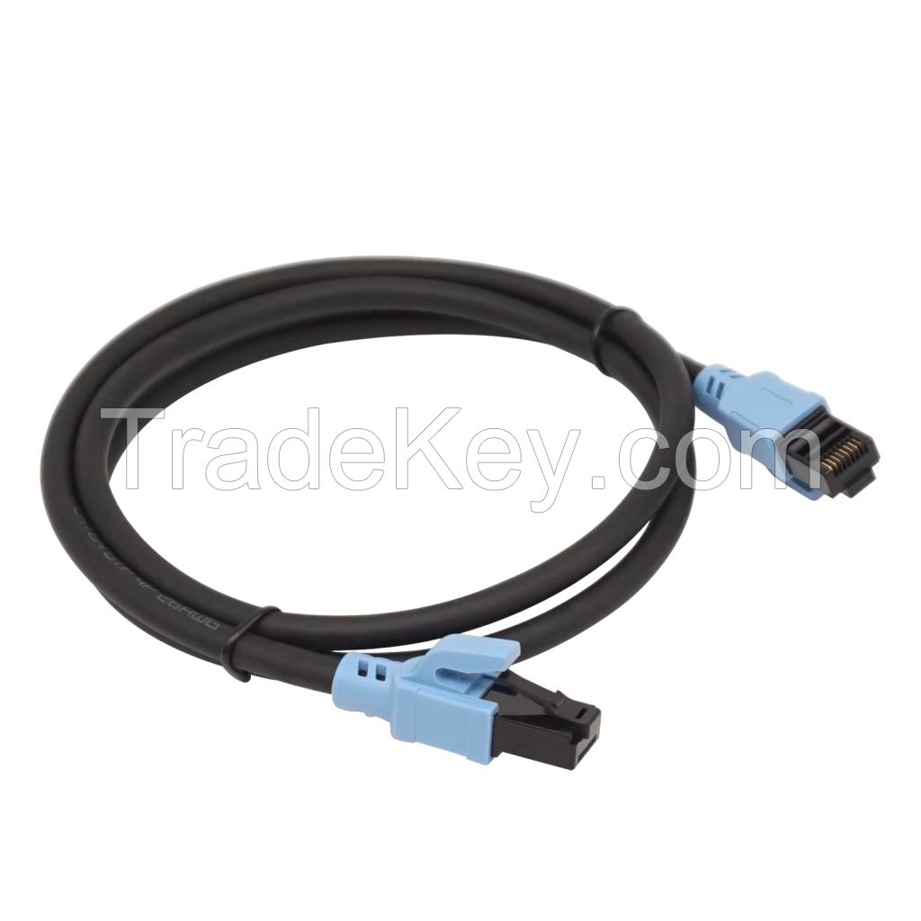 Good Quality Cat6a 24AWG 26AWG 28AWG 30AWG 32AWG Round Patch Cables  UTP Cable Ethernet Internet  Shielding Cable