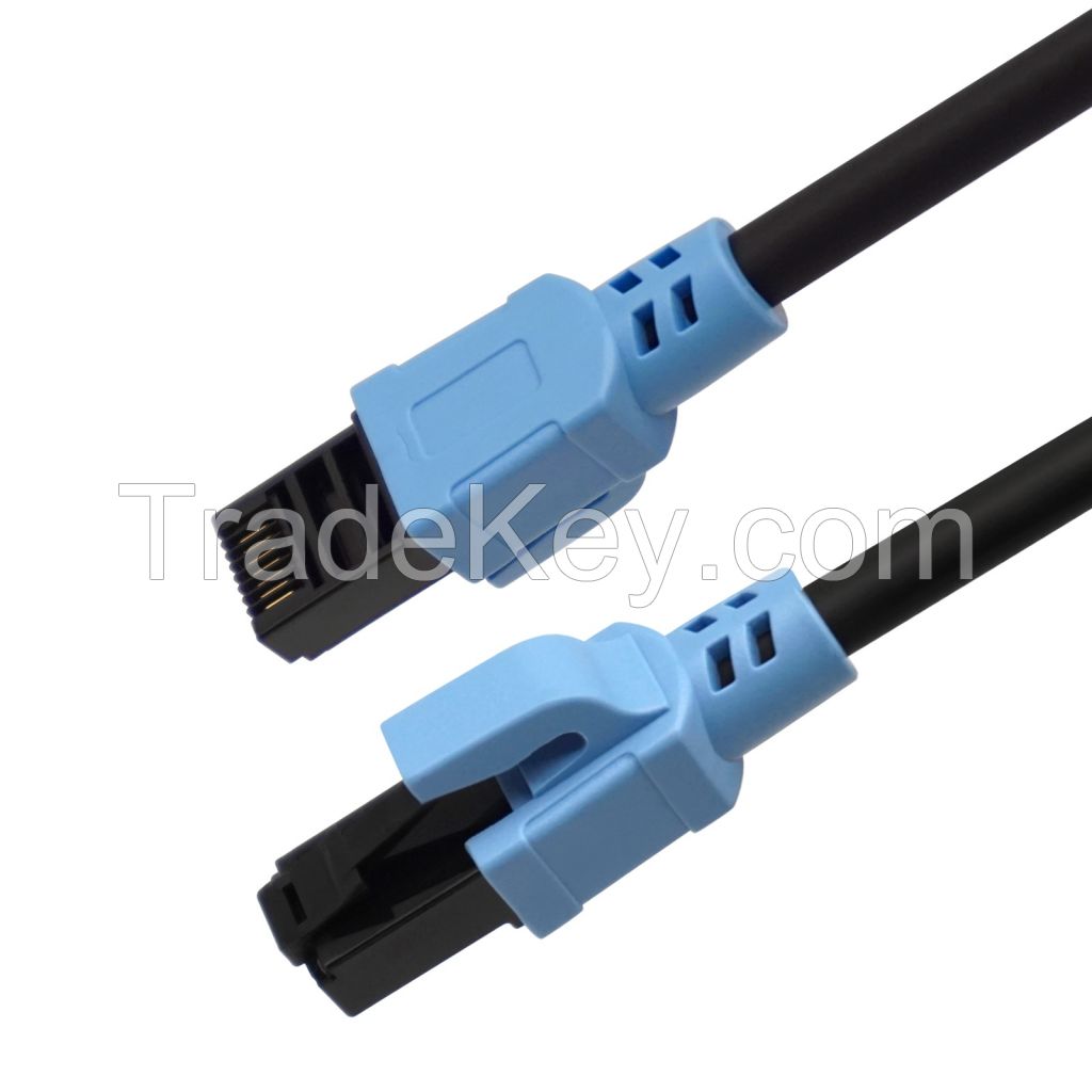 Good Quality Cat6a 24AWG 26AWG 28AWG 30AWG 32AWG Round Patch Cables  UTP Cable Ethernet Internet  Shielding Cable