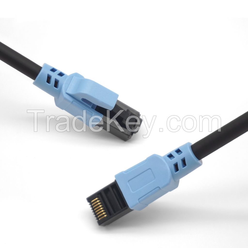 Good Quality Cat6a 24AWG 26AWG 28AWG 30AWG 32AWG Round Patch Cables  UTP Cable Ethernet Internet  Shielding Cable