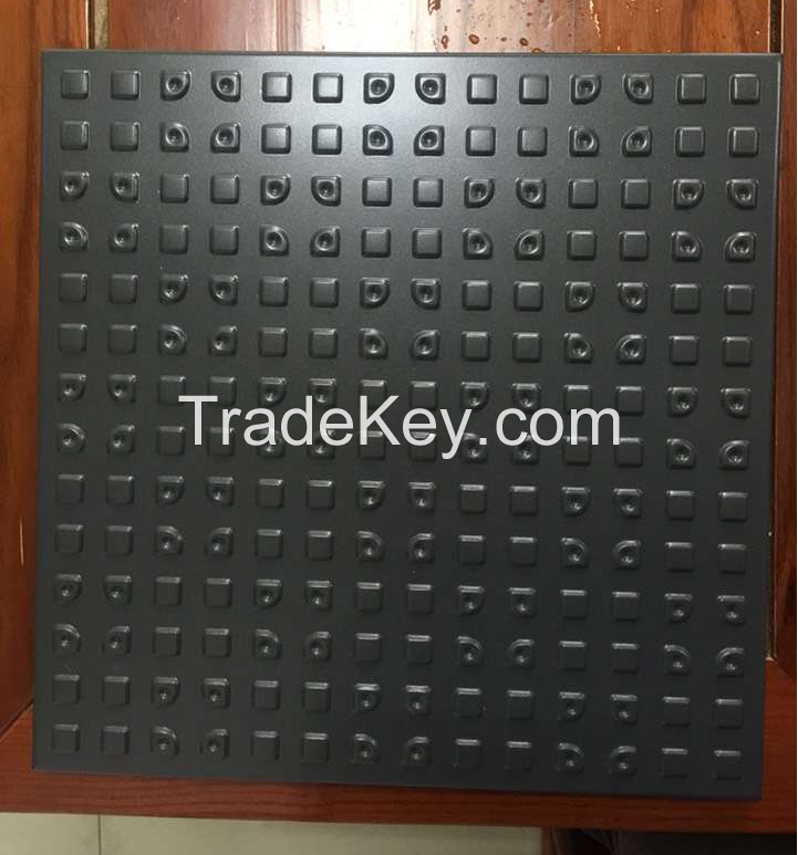 Indented bulging aluminum plate