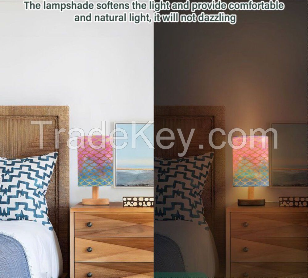 Round Fabric Table Lamp