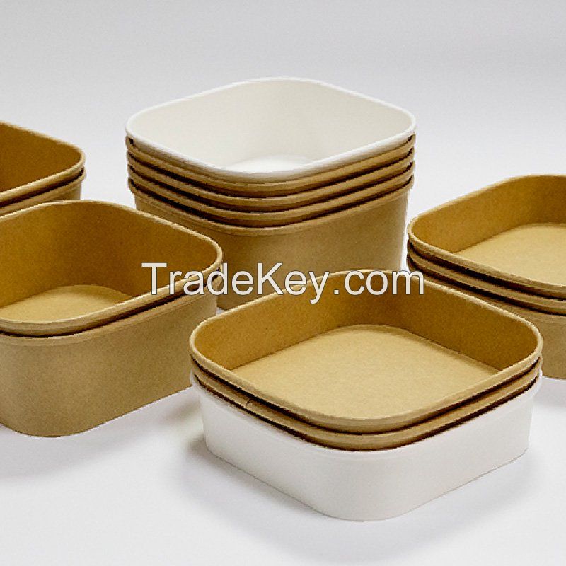  Retangular Paper Bowl container
