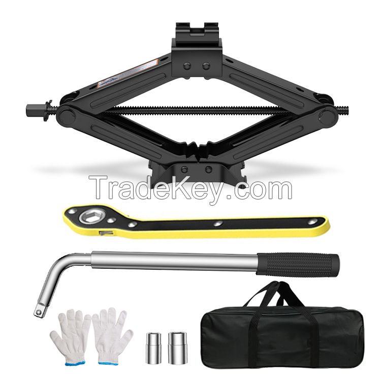 Emergency Tire Changing Tool Scissor Car Jack Kit