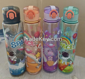 whosale customer logo Plastic waterbottles 1000ml hot sale 3in1 