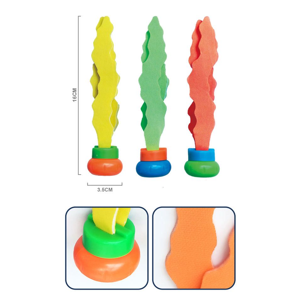 Diving Sea Plant Playing with Water Toys, Training, Grasping Teaching Aids, Children's Early Education Diving Toys