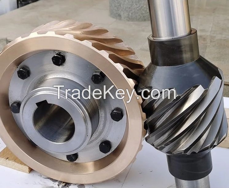 Archimedes worm gear pair, Archimedes worm gear pair, transmission, enveloping