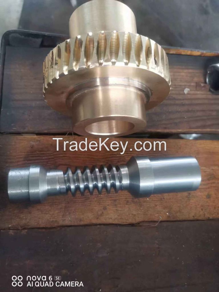 Archimedes worm gear pair