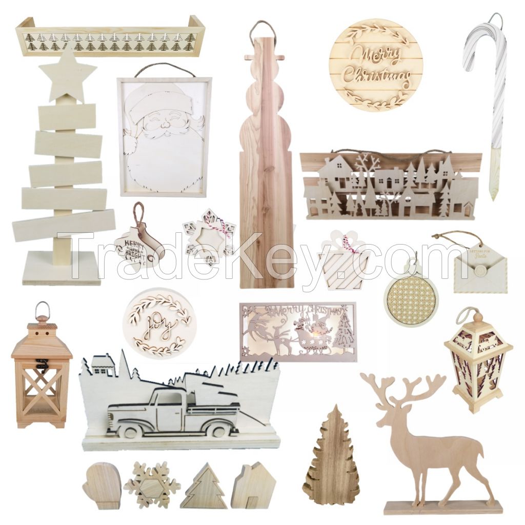 Unfinished Seasonal Wooden Crafts