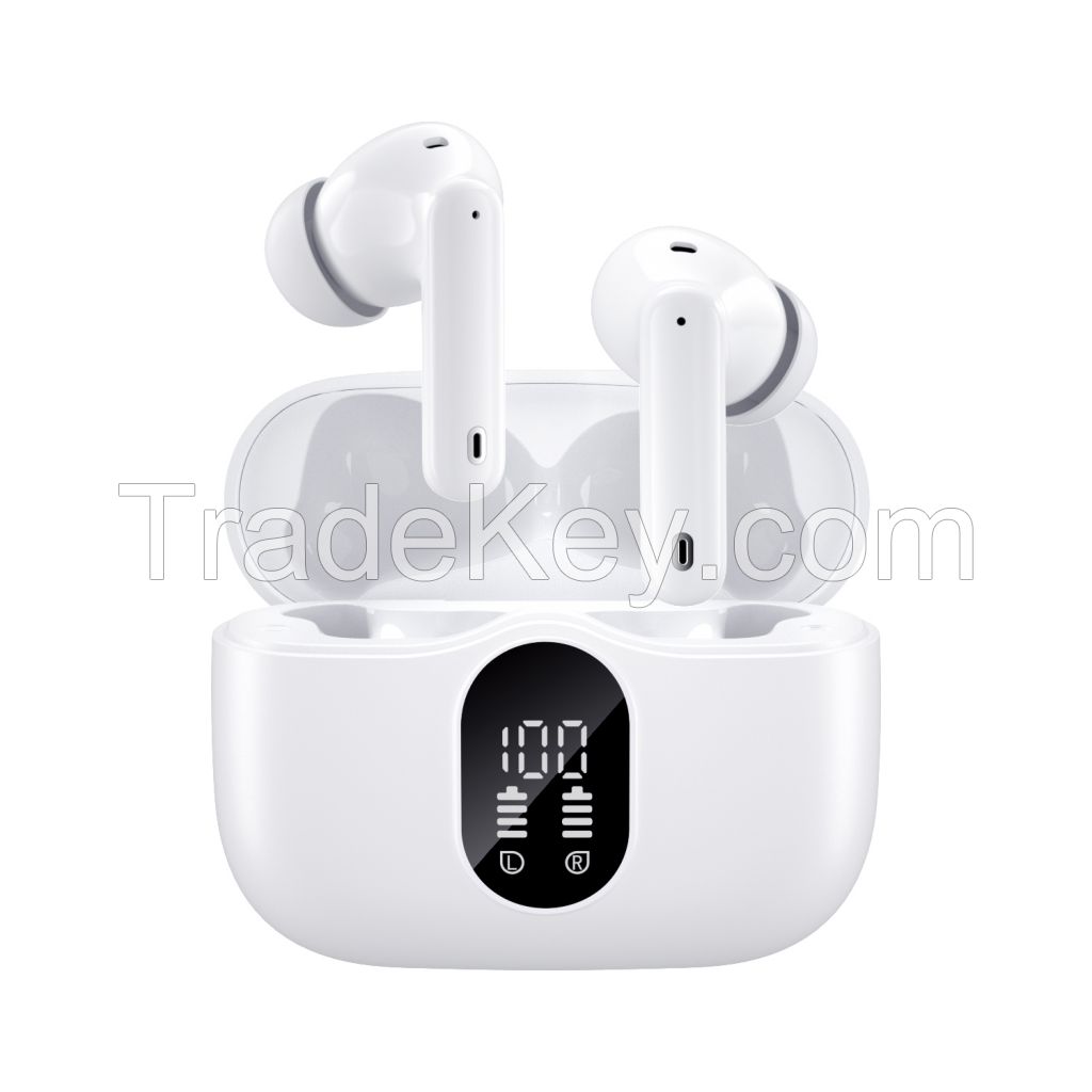 2024 Amazon Trending TWS Wireless Earphone A90 ANC Earbuds Gaming Headphones With Digital Display