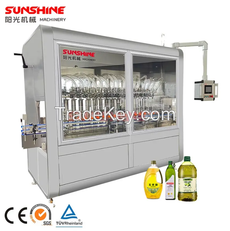 Automatic olive oil lubricating oil bottle filling machine