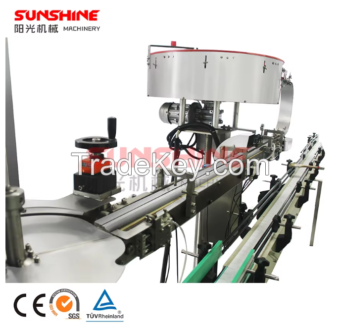 Automatic 4-8heads rotary pick and place capping machine for plastic glass bottle closure sealing PET cap closing capper machine