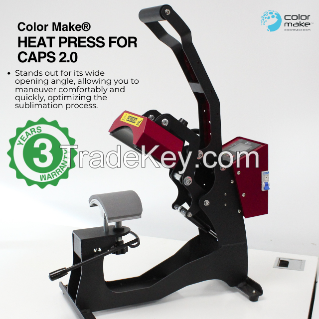 Heat Press for Caps 2.0 Machine for Sublimation Heat Transfer