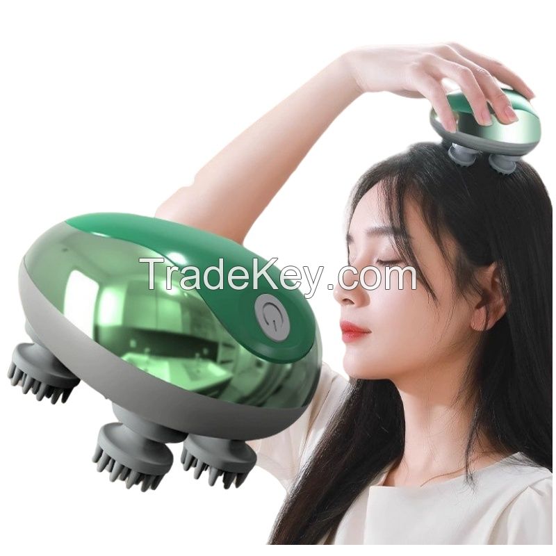 Mini Best Rechargeable Vibrating Automatic Electric Head Massager Machine  for Hair Growth, Headaches and Migraines