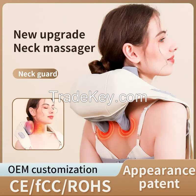 Best Shiatsu neck and shoulder massager With Heat, Electric heated shoulder and back massager machine for shoulder pain manufacturer.