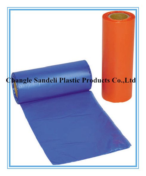 Large can liners, garbage bag on roll