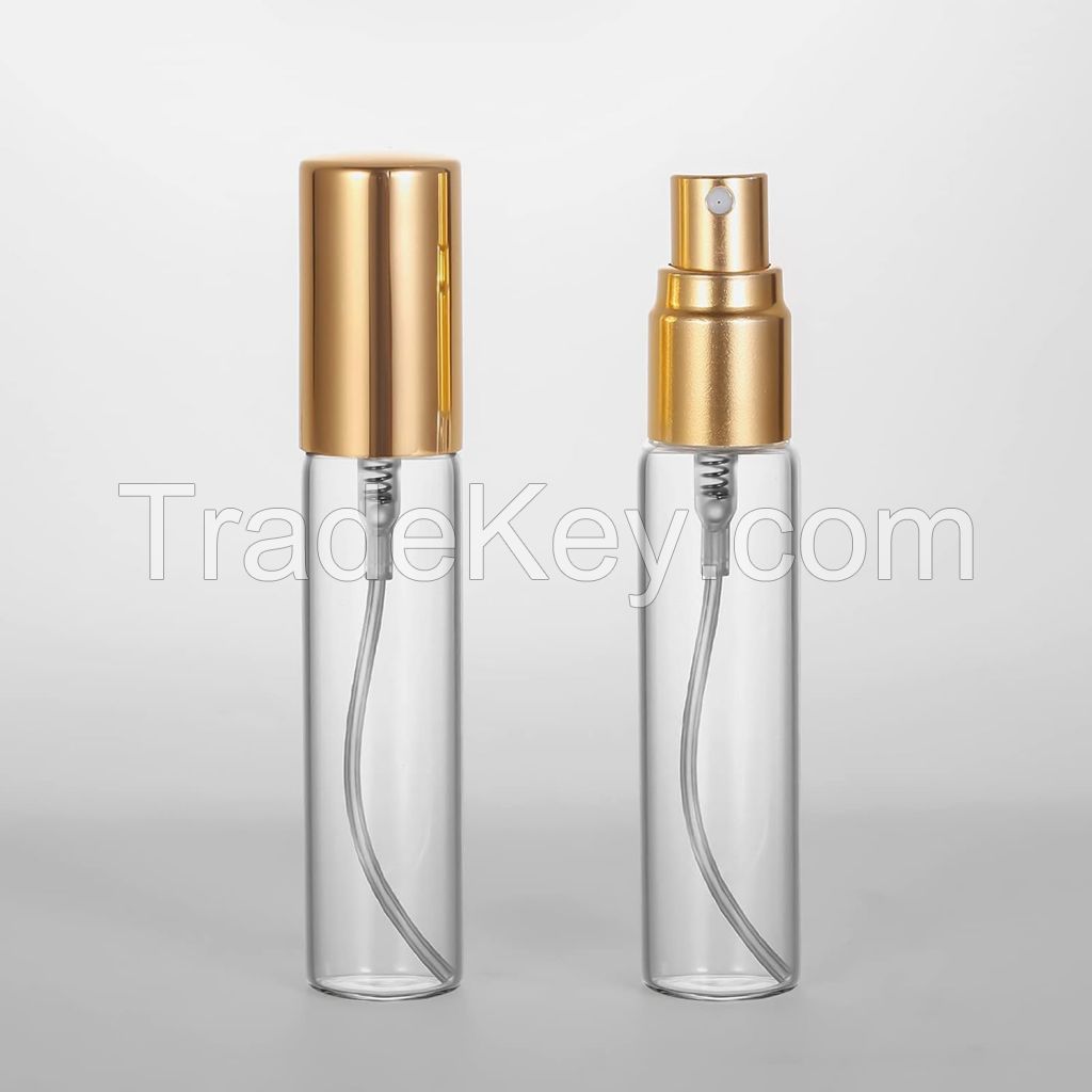 10ml transparent screw mouth glass perfume bottle comestics bottle