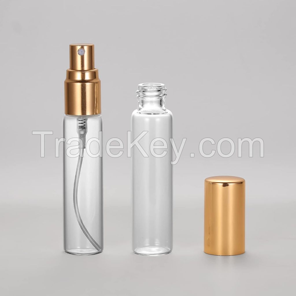 10ml transparent screw mouth glass perfume bottle comestics bottle