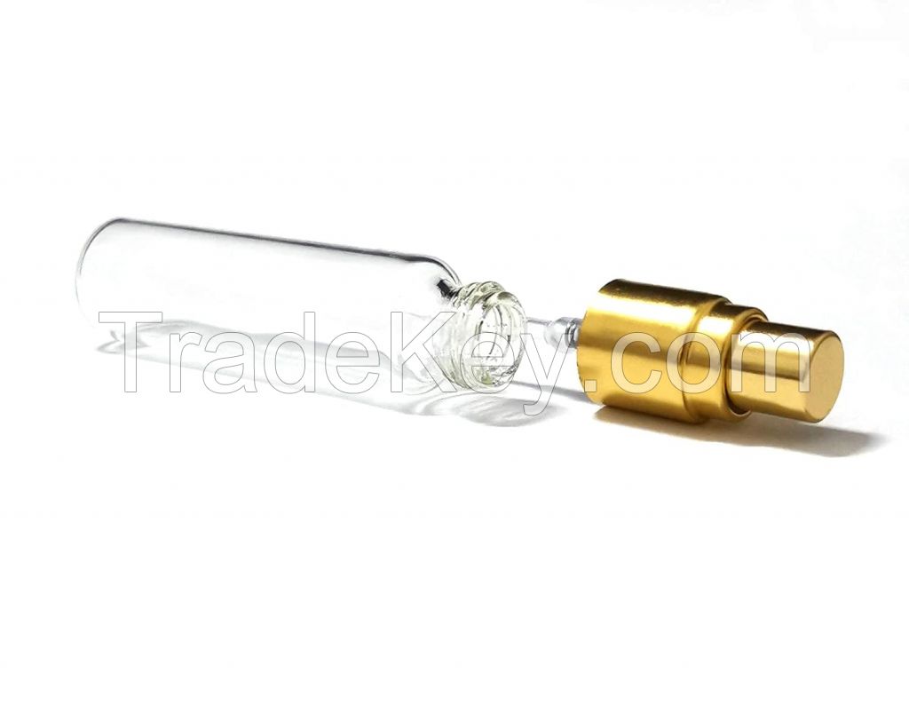 10ml transparent screw mouth glass perfume bottle comestics bottle