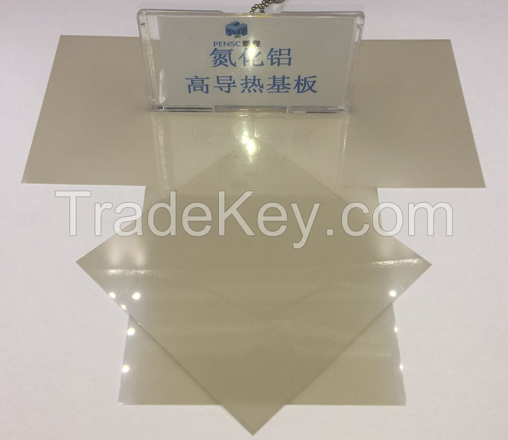 High Purity Customized Ain Aluminum Nitride Ceramic Plate Thermal Management Material for LED Packaging Aluminium Nitride Ceramic