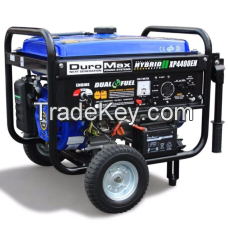 DuroMax Electric Start Dual Fuel Hybrid Portable Generator XP4400EH 4, 400-Watt