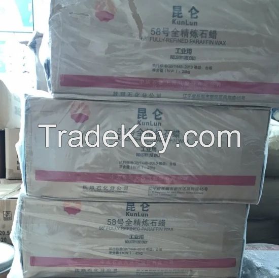 High Quality 58 60 Kunlun Fully Refined for Making Candle Paraffin Wax