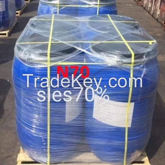 Chemical Raw Materials 2eo/Texapon 70% N70 Sodium Lauryl Ether Sulfate SLES