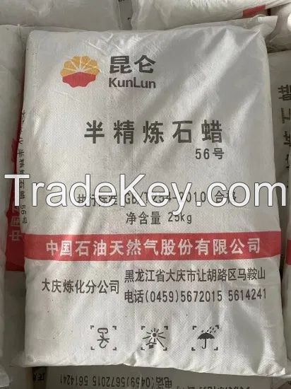 Kunlun brand Fully/Semi Refined Paraffin Wax for Candle Making 54-56 / 56-58 / 58-60