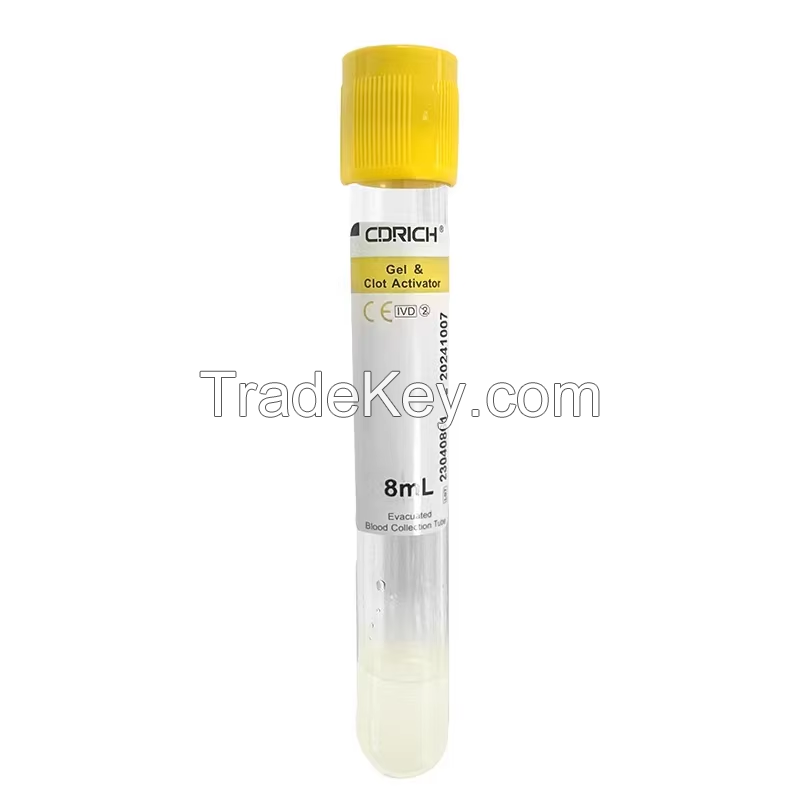 PET SST Gel and clot activator tube blood collection tube