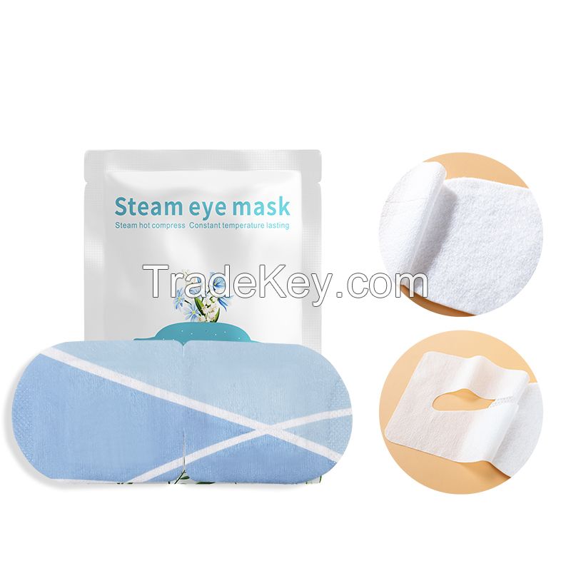 Non Woven Skin Friendly Air Activated 30 Minutes Spa Steam Eye Mask Relieve Visual Fatigue Anti Puffiness