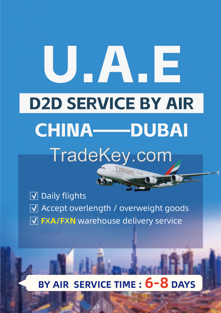 China -dubai Door To Door By Air Cargo Service 