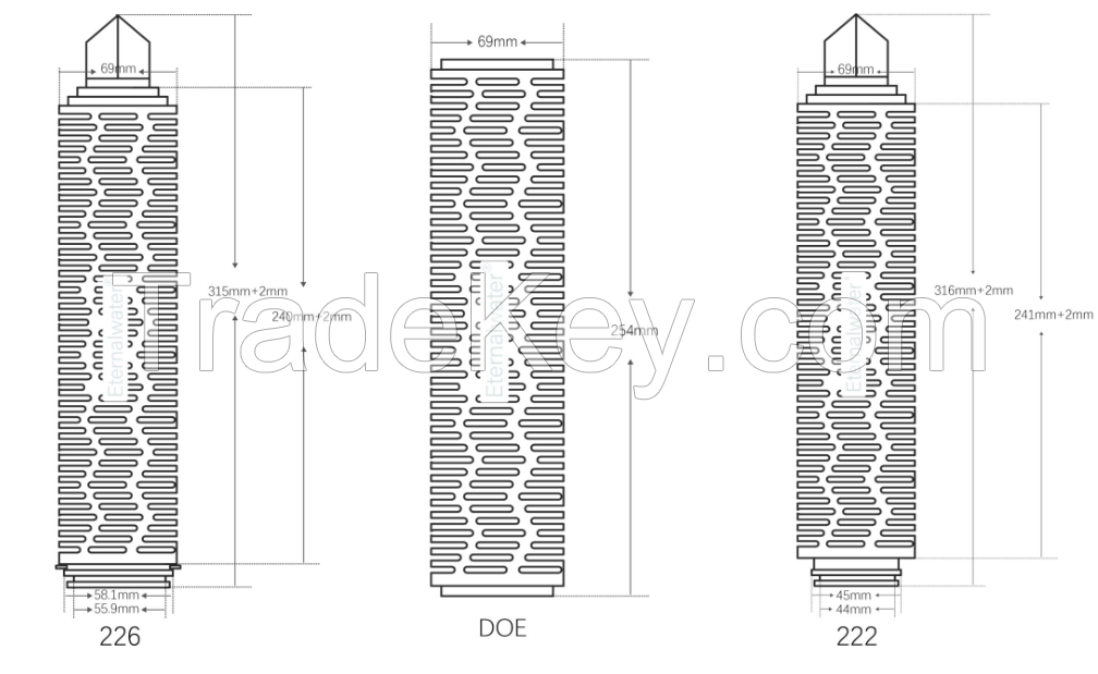 Code710inch Polpropylene (PP) Membrane Pleated Filter Cartridge for Liquid and Gas Filtration