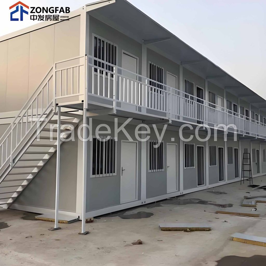 Double Grass Windows Curtain Wall  Container HousePortable Movable Windows prefabricated Container Homes House