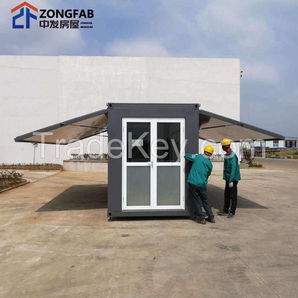 Mobile Foldable  Cabin Tiny Movable Modular Housing Expandable Container House Homes Two Wing prefabricated