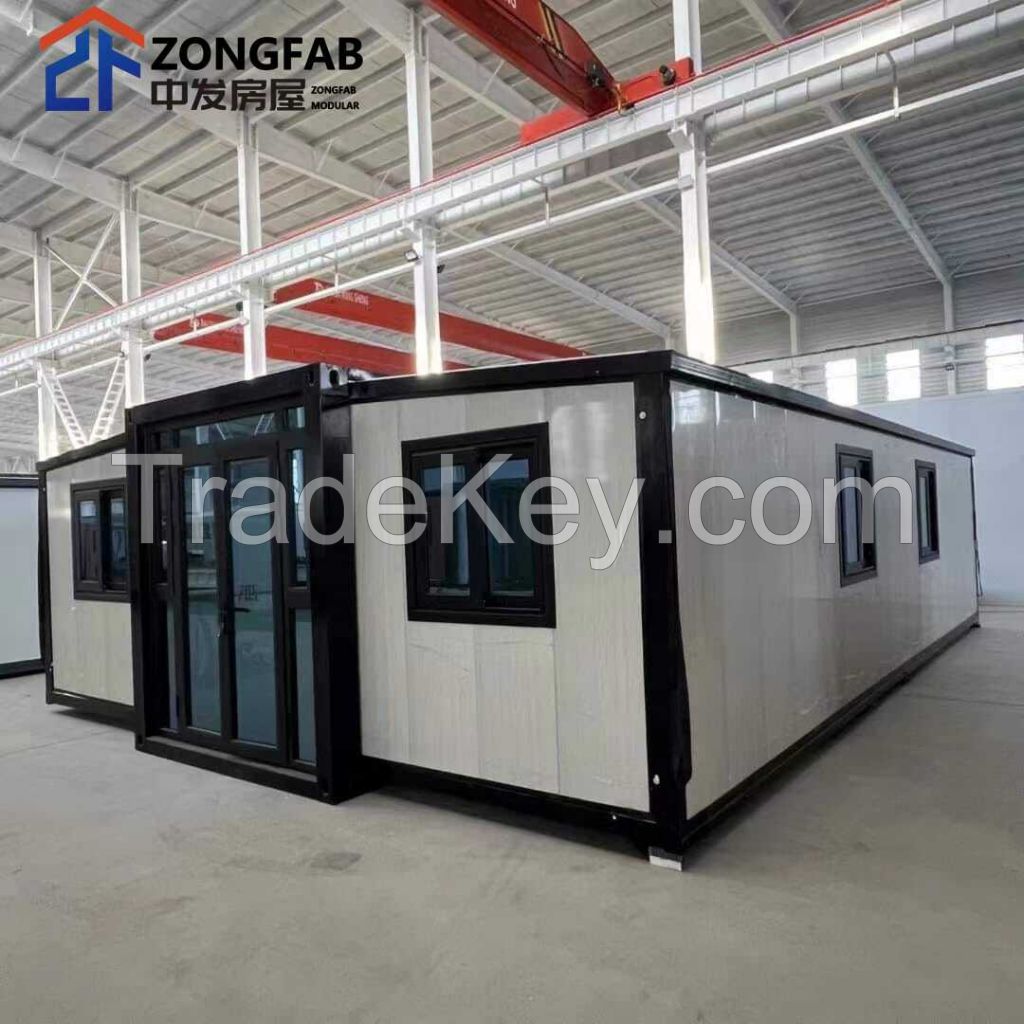 Two Wing prefabricated Folding Portable Butterfly Building Container House Homes;