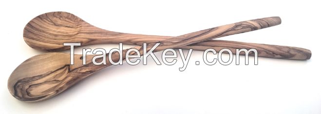 Olive Wood Spoon Rond 34cm